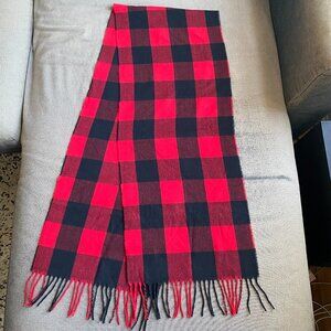 Old Navy Red Buffalo Plaid Flannel Scarf